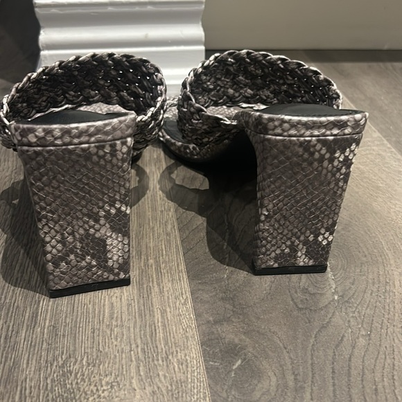 Articles of Society Asti Braided Open Square Toe Blocked Heeled Sandals Size 10 - Picture 6 of 16